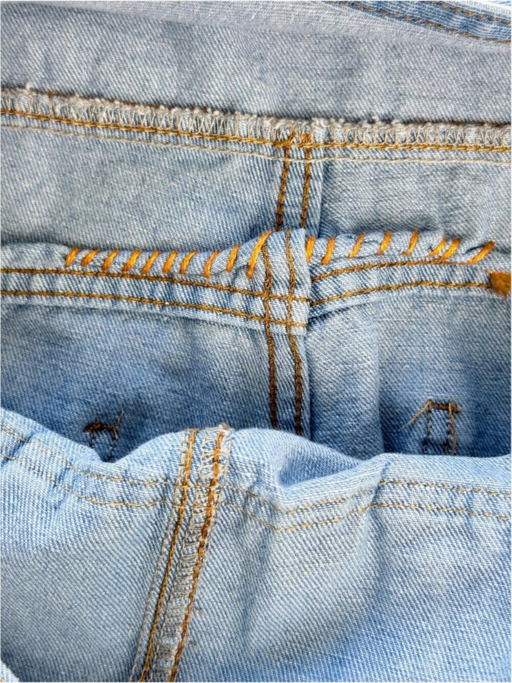 Floral Denim Overalls, Painted Denim Dungarees, Flower Overalls, Cottagecore S - Picture 9 of 9